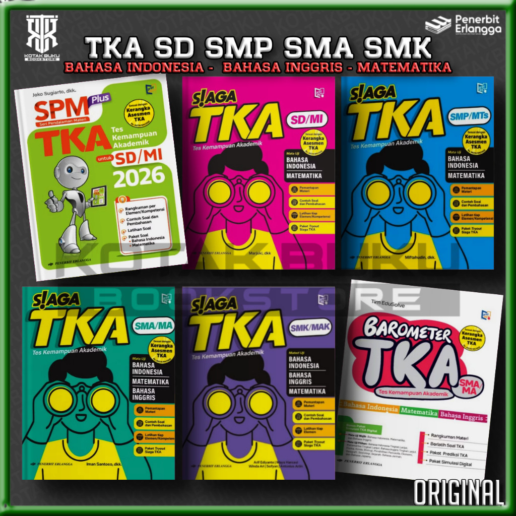 ( ERLANGGA ) TKA SD / TKA SMP / TKA SMA / TKA SMK / Kurikulum Merdeka