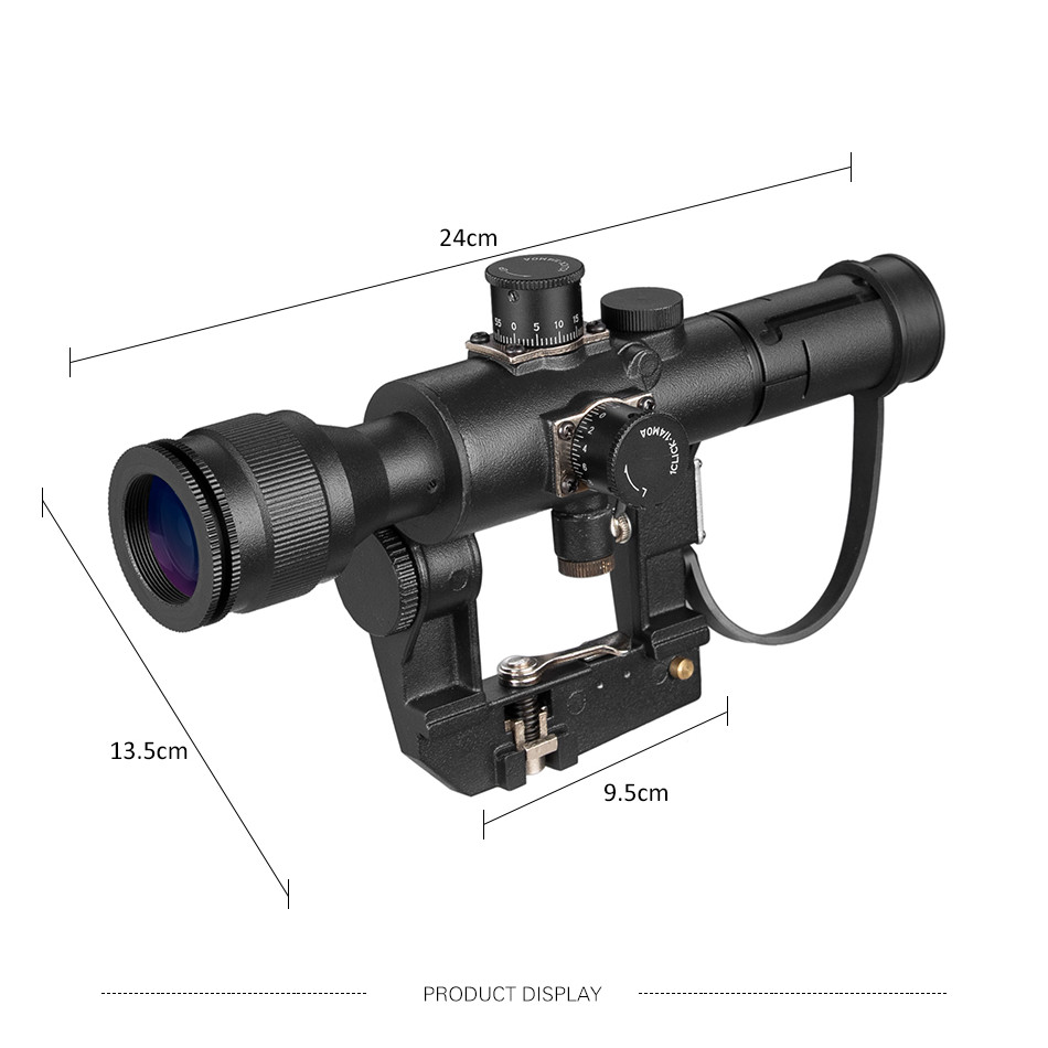 Tactical Svd Draov 4x26 Red Illuminated Scope For  Rifle Scope Shooting Ak Scope Red Dot  Optics  La
