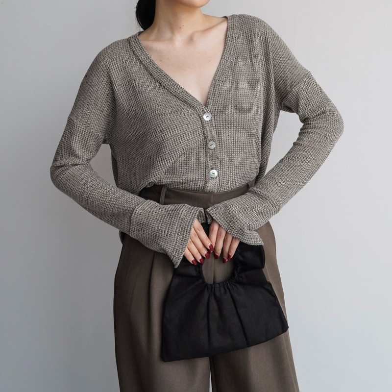 LAVONNE.STORE Yeona - Seoul Cardigan Rajut Unik Nyaman