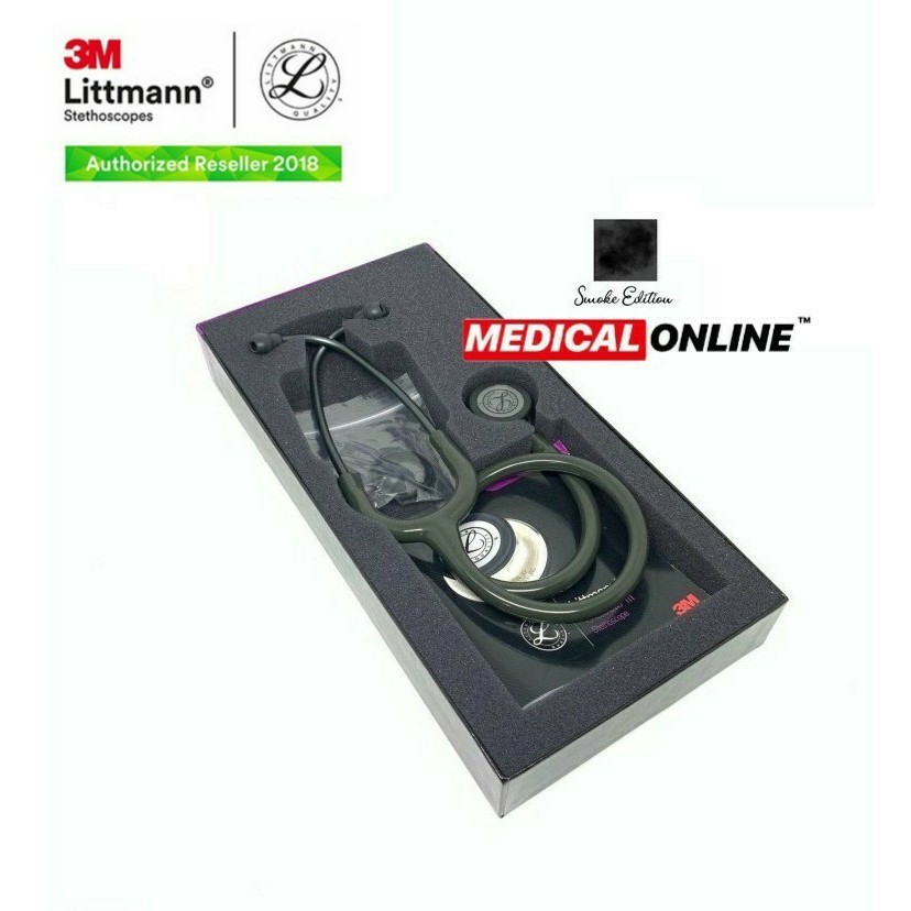 3M STETOSKOP LITTMANN CLASSIC III DARK OLIVE GREEN 5812 SMOKE EDITION CLASSIC 3
