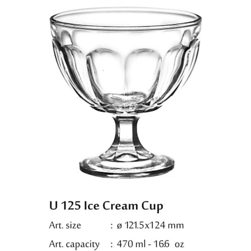 Gelas Es Teler / Mangkok Es Campur / Mangkuk Gelas Buah / Bowl Ice Cream / Bahan Kaca Bening