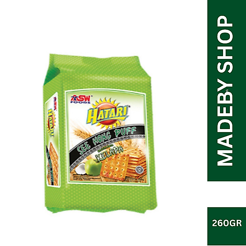 Biskuit Hatari See Hong Puff 260 Gr Kelapa