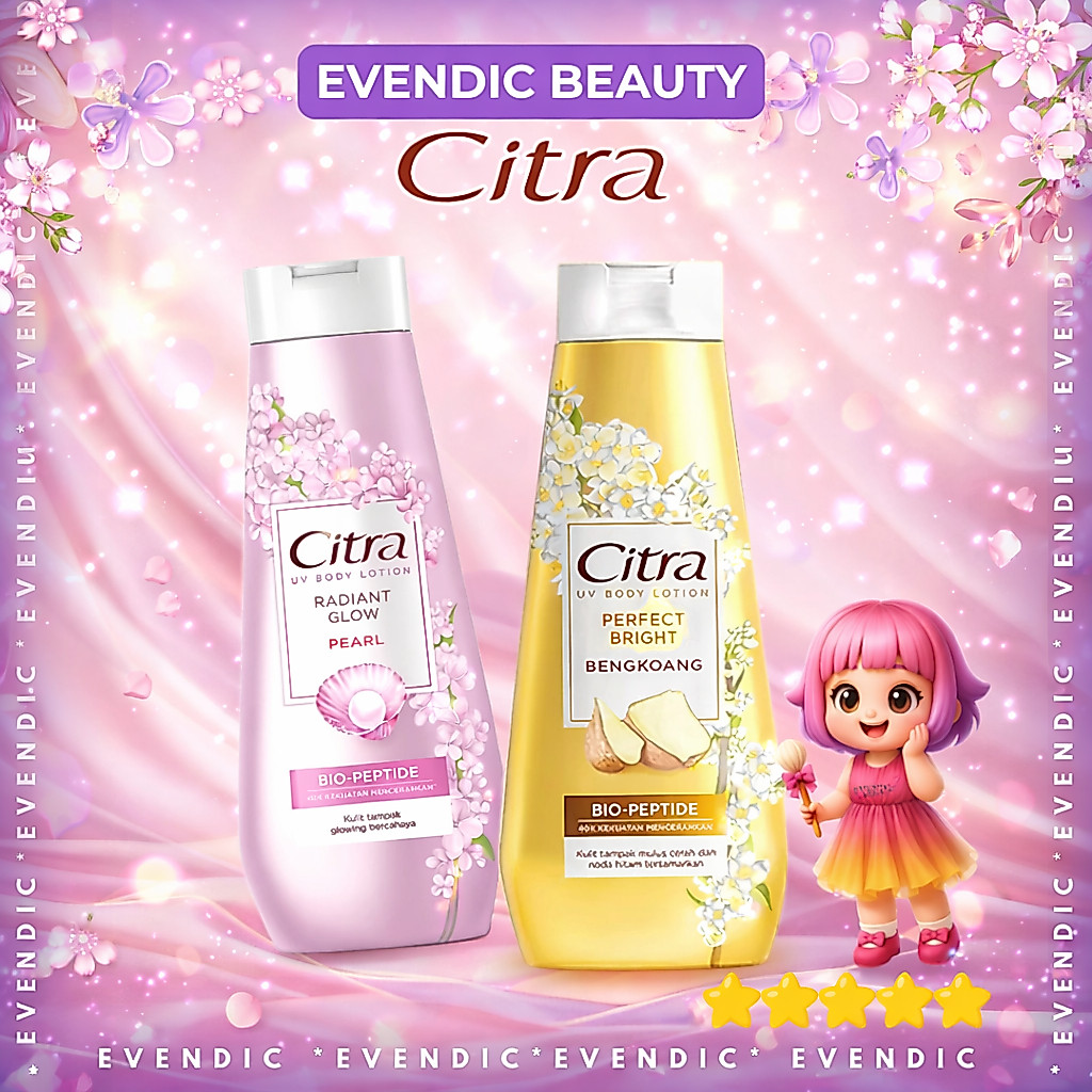 READY Citra Hand Body Lotion 110ml /210 ml / 60 ml/  RADIANT GLOW PEARL / RADIANT GLOW BENGKOANG | A