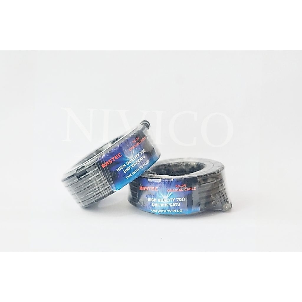 Kabel TV kabel Antena 11 M COAXIAL CABLE 5C-2V HIGH QUALITY 75 OHM UHF/VHF/CATV