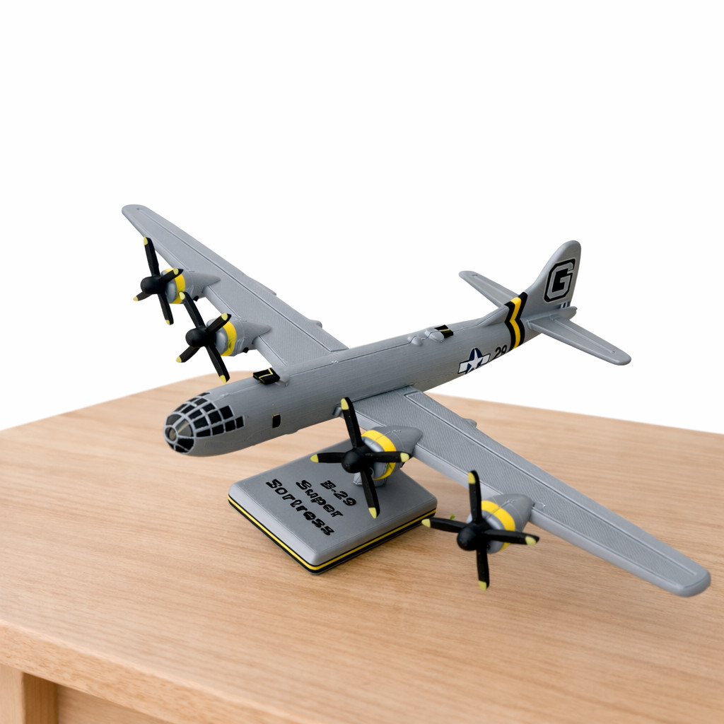 Kit Card Military Aircraft B-29 Superfortress Plane | Miniatur Pesawat Rakit Realistis