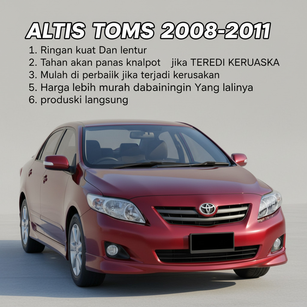 OBRAL bodykit Toyota Altis 2008 2009 2010 BODY KIT COROLLA ALTIS
