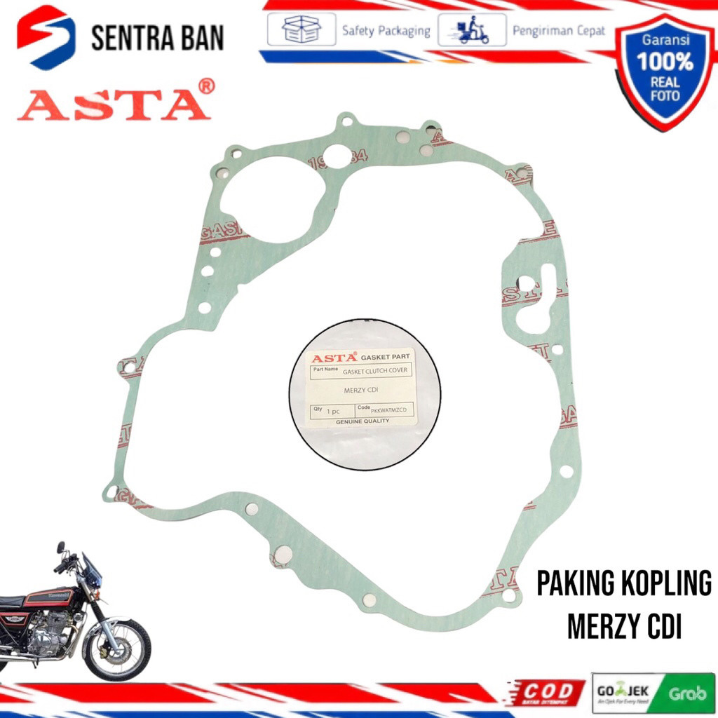 Paking gasket perpak bak blok kopling binter merzy cdi asta