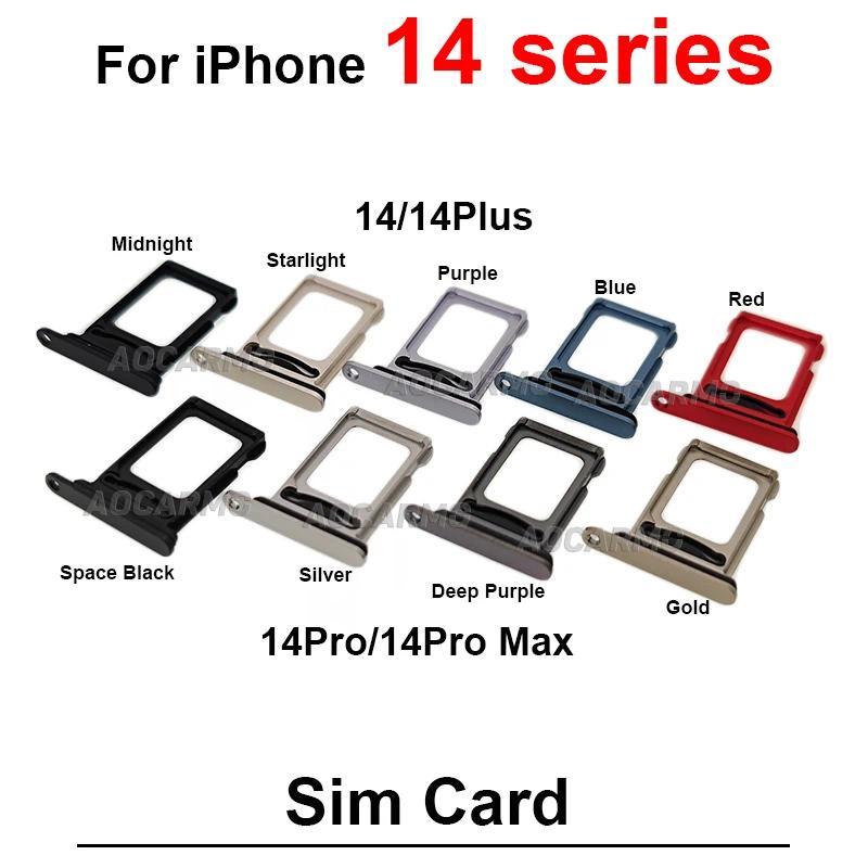 Dual Sim Tray For iPhone 14 Pro Max 14PLUS 14Pro 5G SIM Card Holder Slot Replacement Parts
