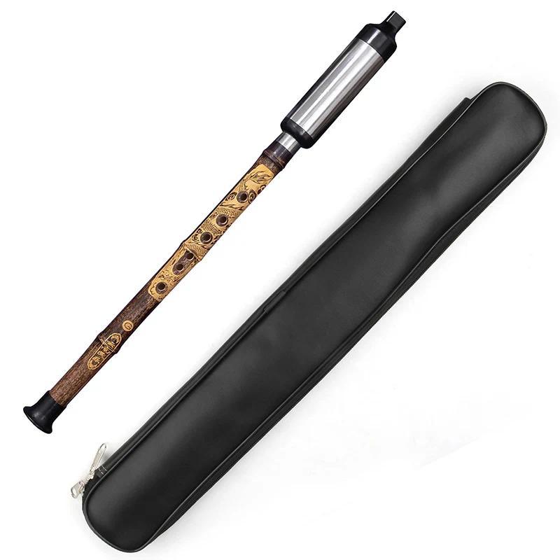 inese Bawu Flute With Leather Case  Electric Tuner ecked Qualified Folk Musical  Woodwind trument Ba