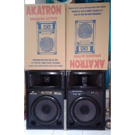 SPEAKER AKTIF BLUETOOTH  12 IN subwoofer AKATRON 12 inch maestro jazz akatron dapat 2 box