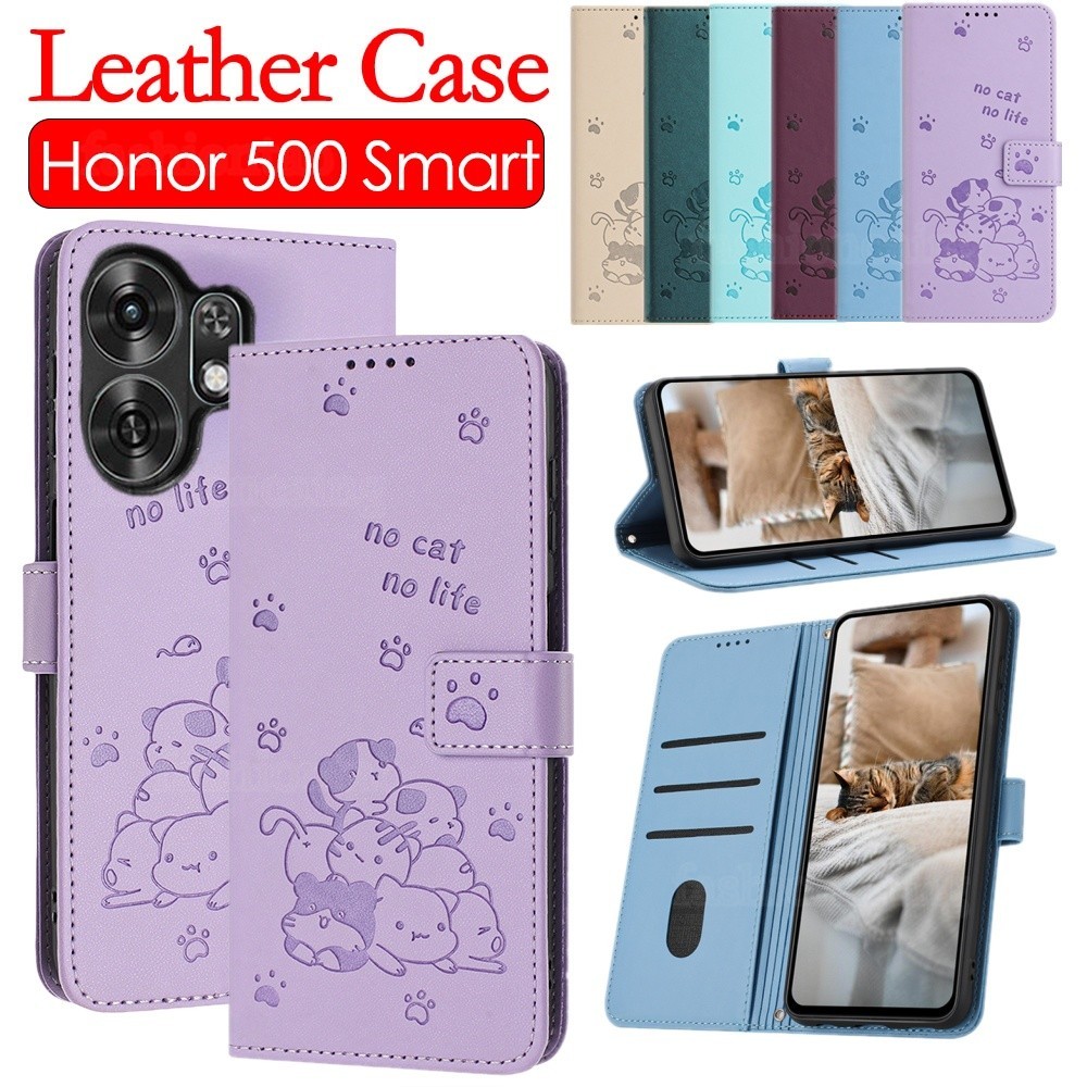 Casing Ponsel Kulit Flip Honor500 Smart 5G untuk Honor 500 Smart Pro Lite 500Smart 500Pro 500Lite 5 