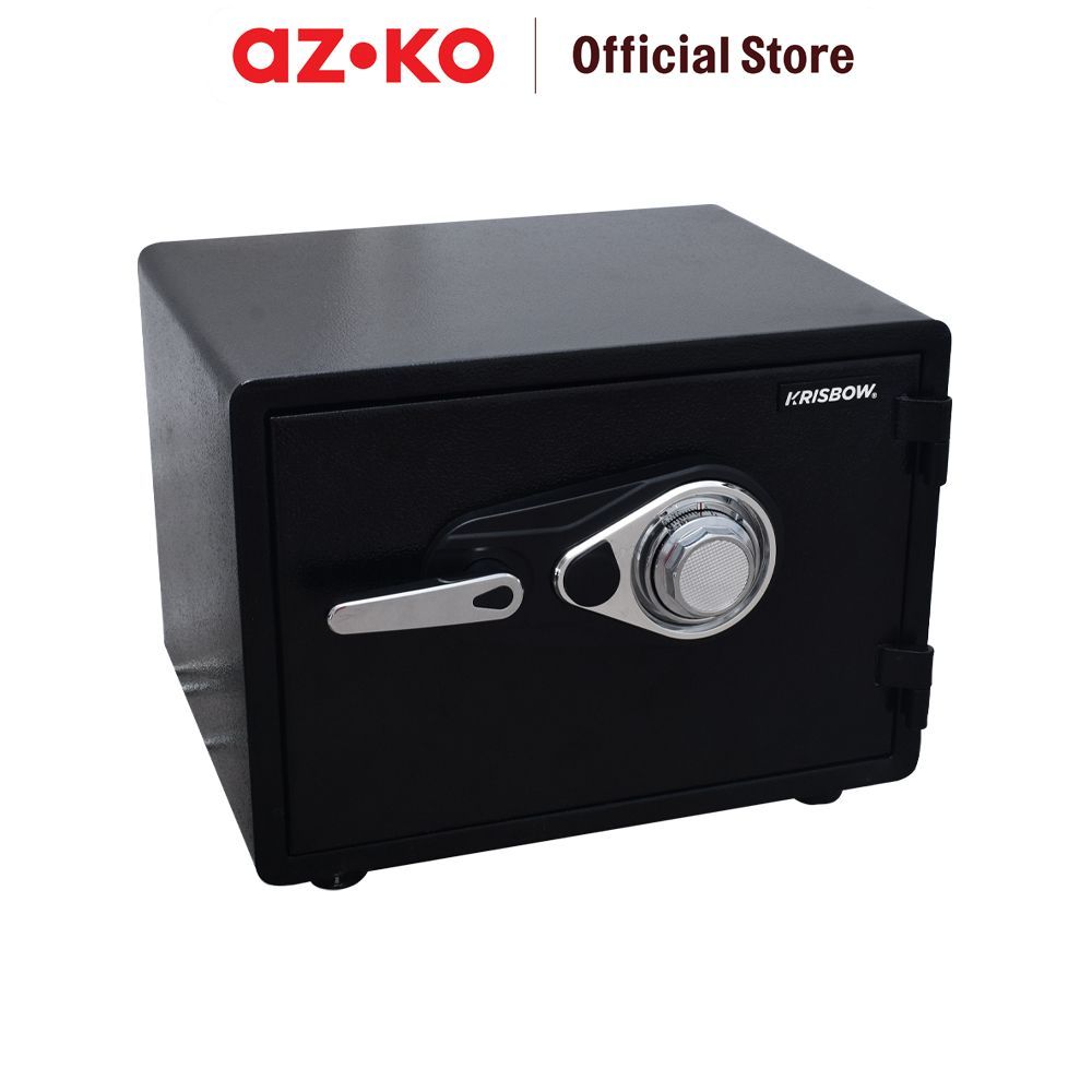 AZKO Krisbow Brankas Tahan Api Yb-350alp-C - Hitam Brangkas Fire Safe Safety Box Tempat Barang Berha
