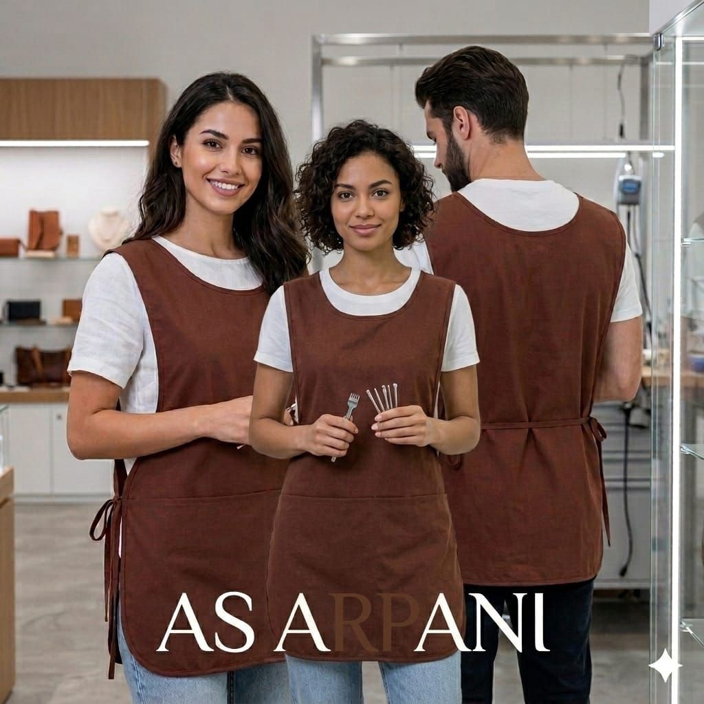 AS ARPANI_Apron Celemek Kekinian Bergaya Dan Berkualitas Dari Bahan Dril