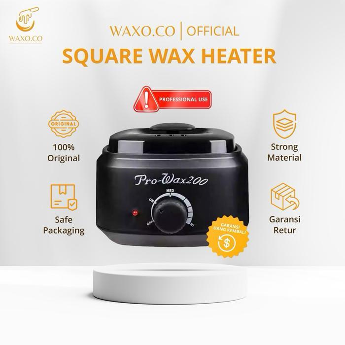 GROSIR Square Wax Warmer / Pro-Wax 200 / Alat Pemanas Wax / Wax Heater - Black