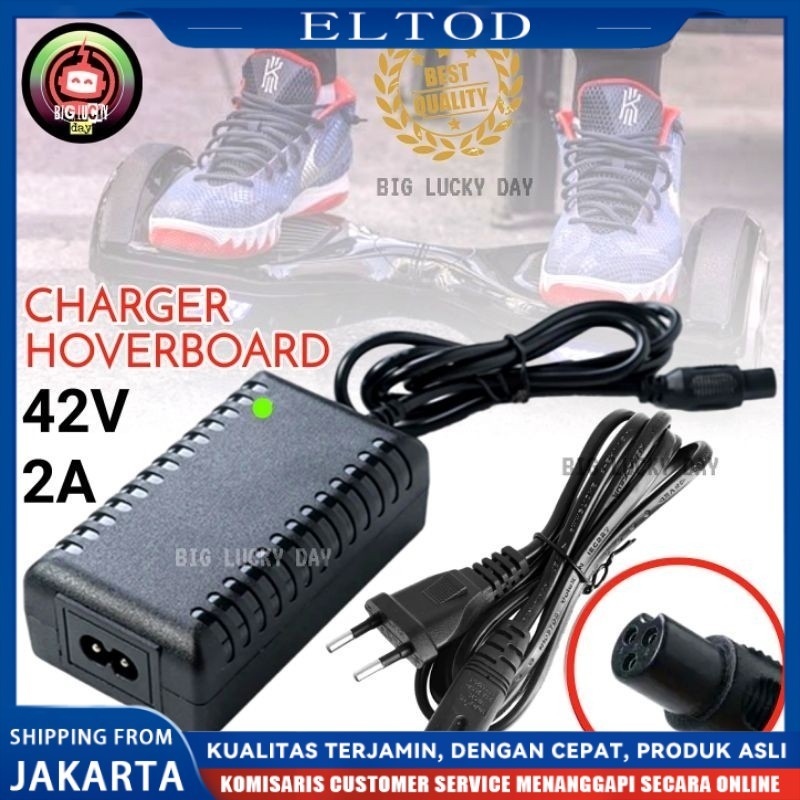 CHARGER HOVERBOARD / MINI SEGWAY A8 / F1 6.5INCH 7INCH 8INCH 10INCH UNIVERSAL 36V OUTPUT 42V 2A CASA