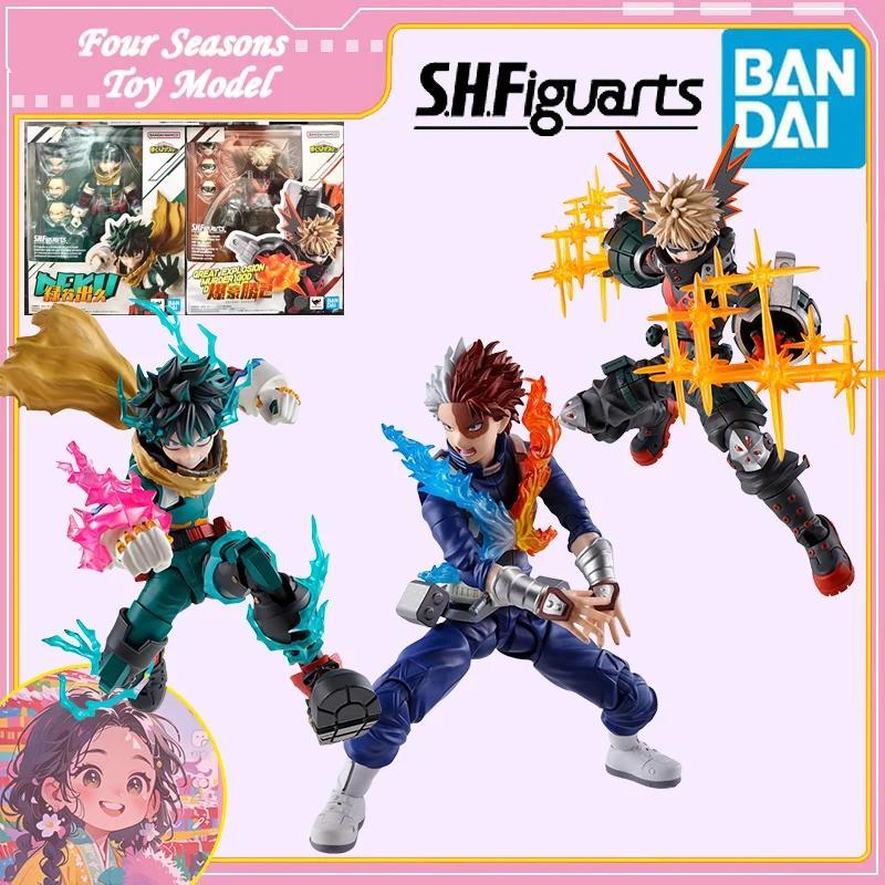 Fast Shipping Bandai Anime SHF My Hero Academia Midoriya Izuku Bakugou Katsuki Todoroki Shoto Origin