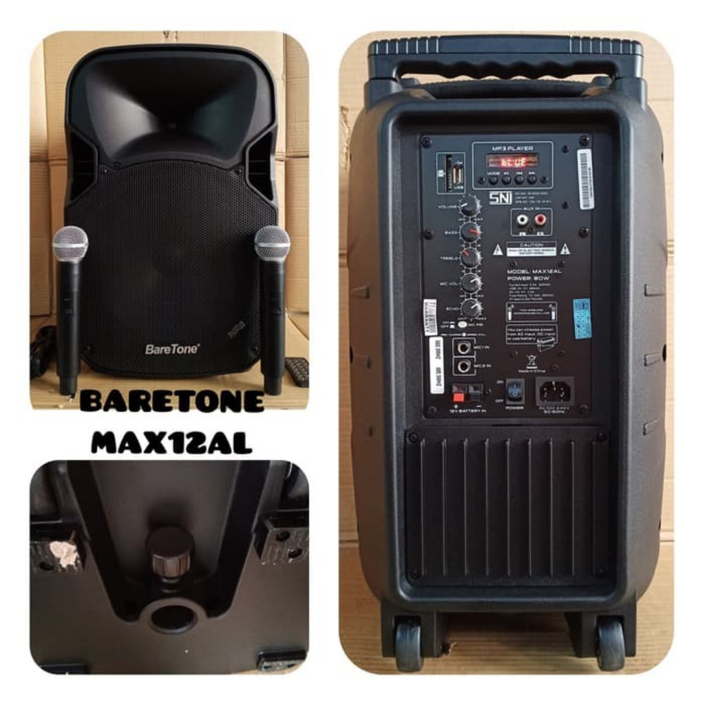 Speaker portable baretone 12 inch max 12 AL original