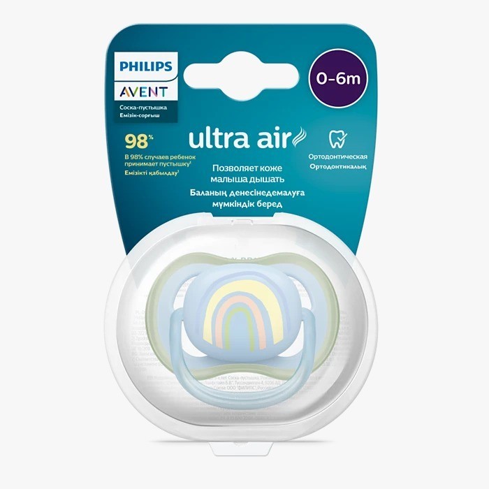 ANARASY   Philips Avent ultra air Empeng 0-6 bulan (1pcs) - Empeng bayi - Ortodontik & bebas BPA - L