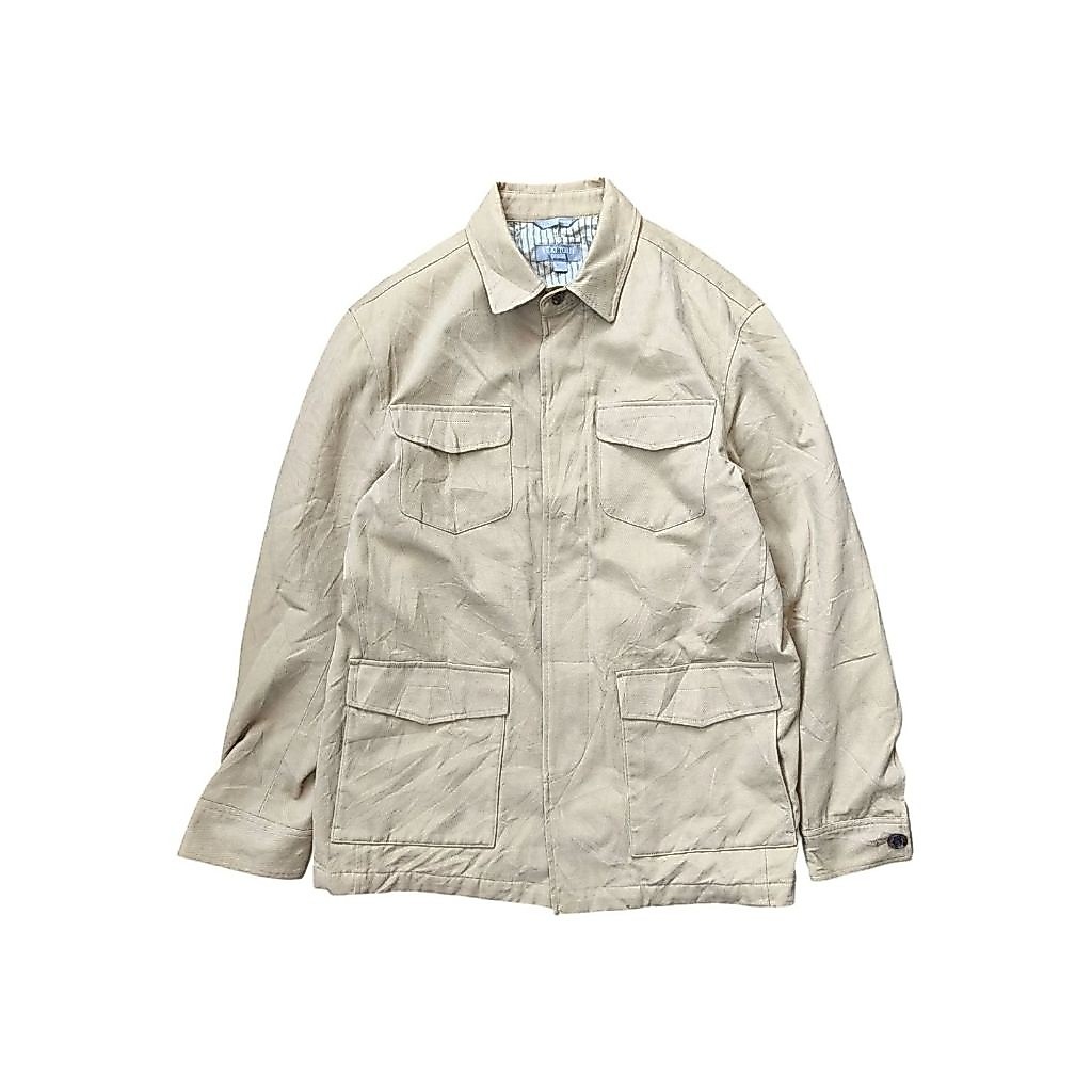 YUKI TORII HOMME - Jaket Parka Jaket Pria Cream Size LL