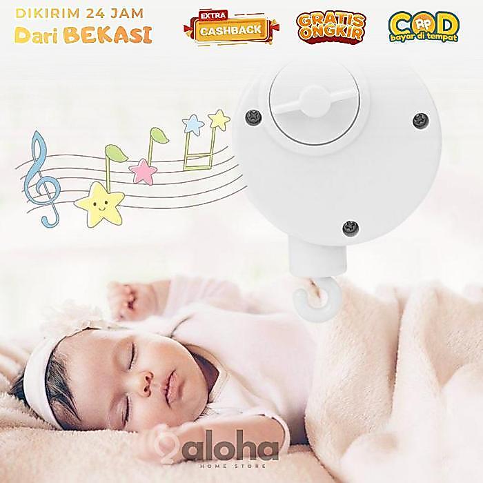 ALHM - Mainan Box Bayi Gantung Musik/Mainan Kotak Musik-Tempat Tidur Bayi