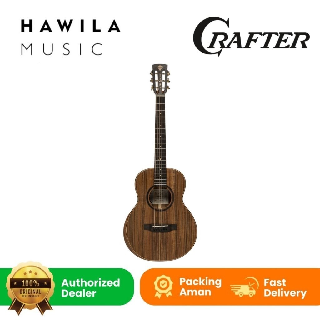 DISKON SALE Gitar Akustik Elektrik Crafter Mino Alk (W/SB MINO) Ds2 Pro Preamp