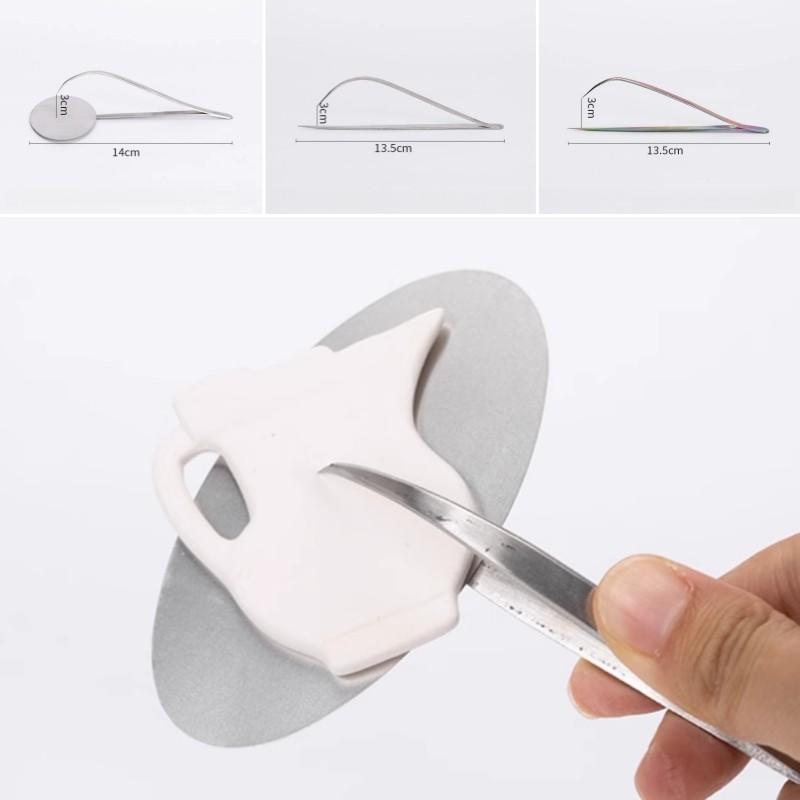 

New Type of Ceramic Tools Stainless Steel Tweezers Glaze Tongs DIY Ceramic Decorative Handicrafts Glaze Impregnated Pottery Tool