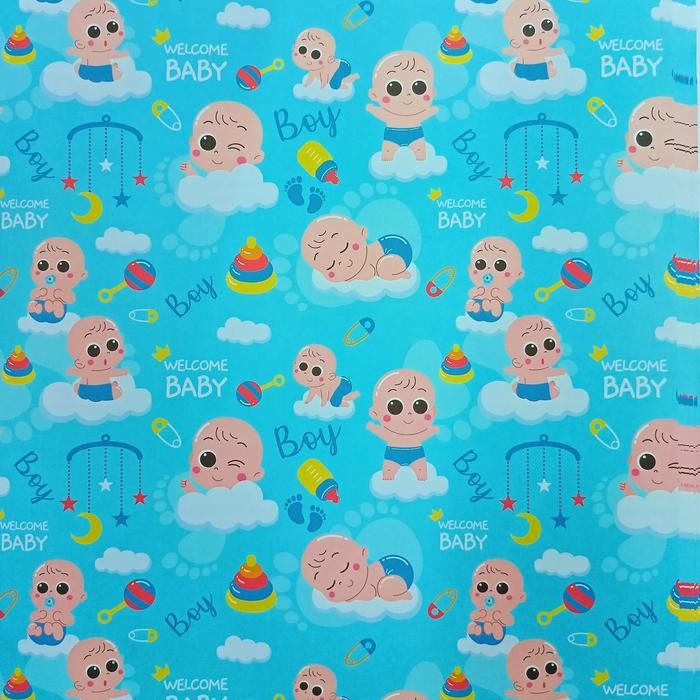 

TERBARU!! Kertas Kado / Tambahan Bungkus Kado - BabyBoy Tapak, Car Seat