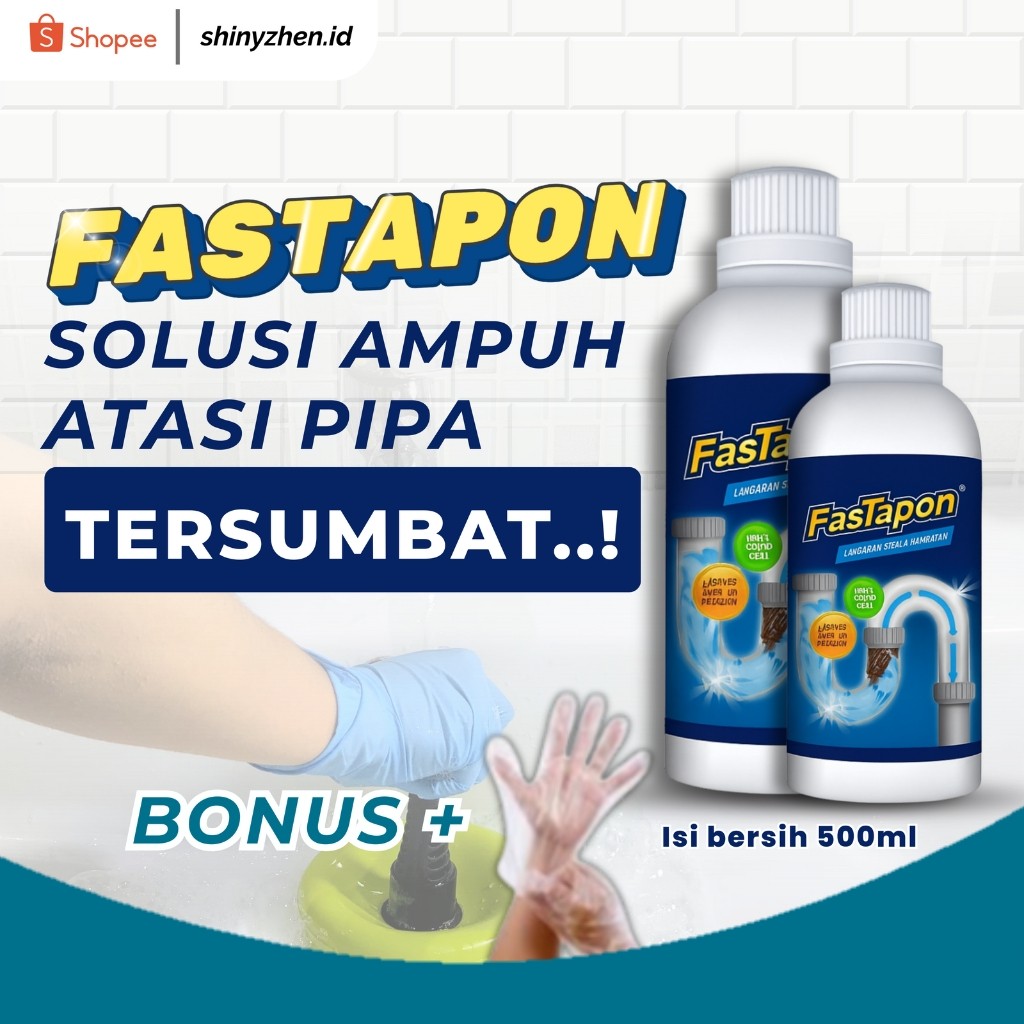 Fastapon Anti Mampet sumbat Wc Toilet dan Saluran Air Anti Sumbat WC Ampuh