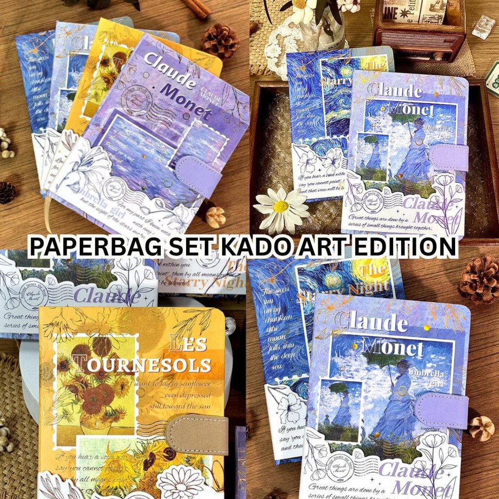 

Notebook Set Lengkap JOURNAL GIFT SET FREE PAPERBAG SET KADO ART EDITION Notes Lengkap