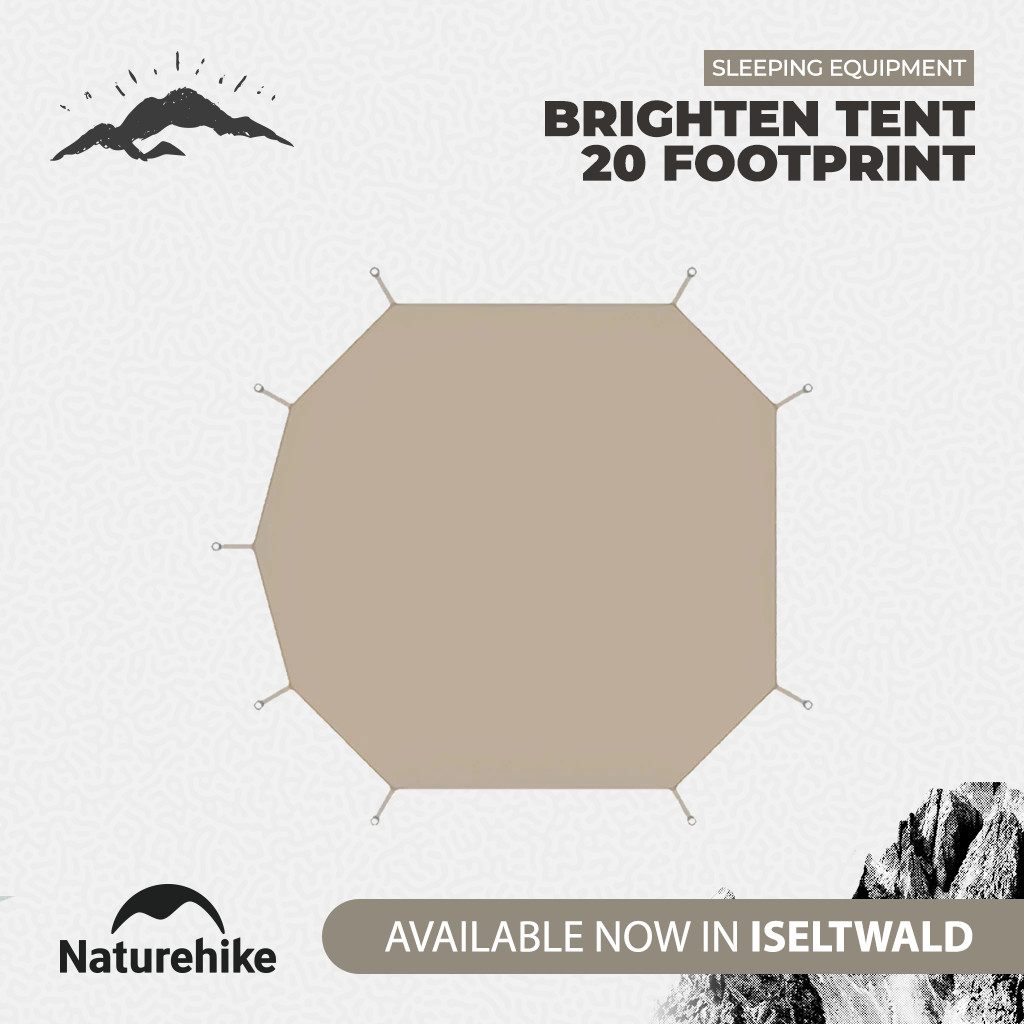 Naturehike Alas Tenda Glamping NH20ZP012 Brighten Tent 20 Footprint
