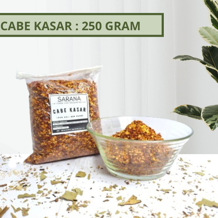

Cabe Bubuk Kasar Super Pedas Asli Organik 250 Gram / Rempah Bubuk Powder / Bumbu Dapur Bubuk Lengkap