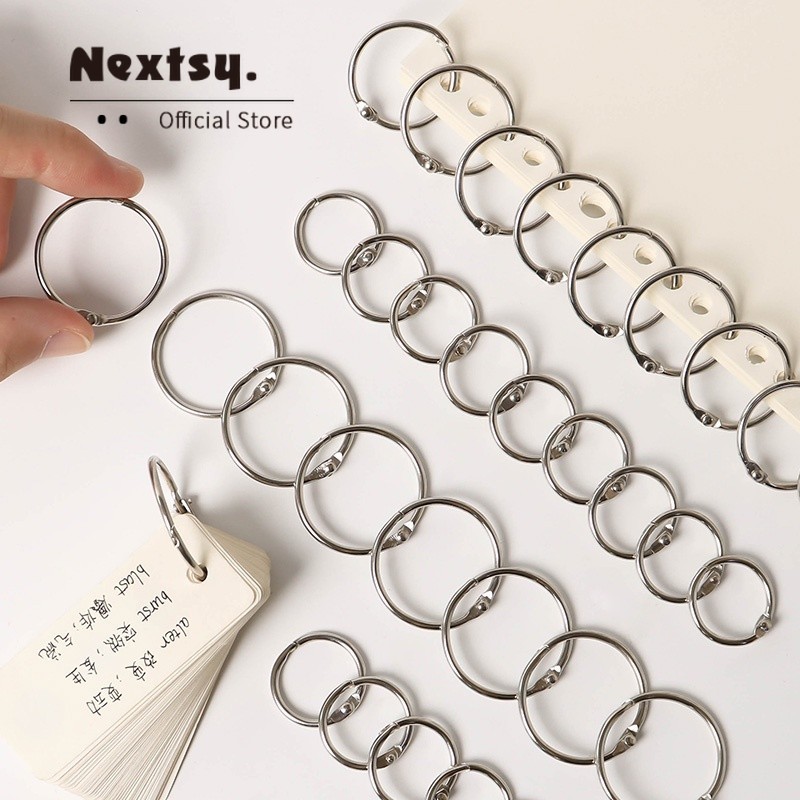 

Nextsy Binder Buku Catatan Binder Cincin Besi Anti Karat