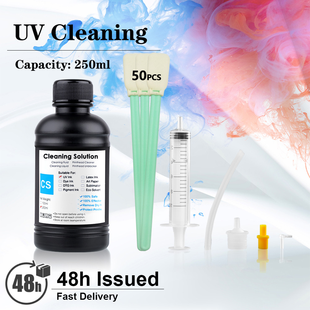 250ML UV Ink Cleaning Liquid Tool For Epson Roland for Mimaki for Mutoh Ricoh Printer Printhead Tube