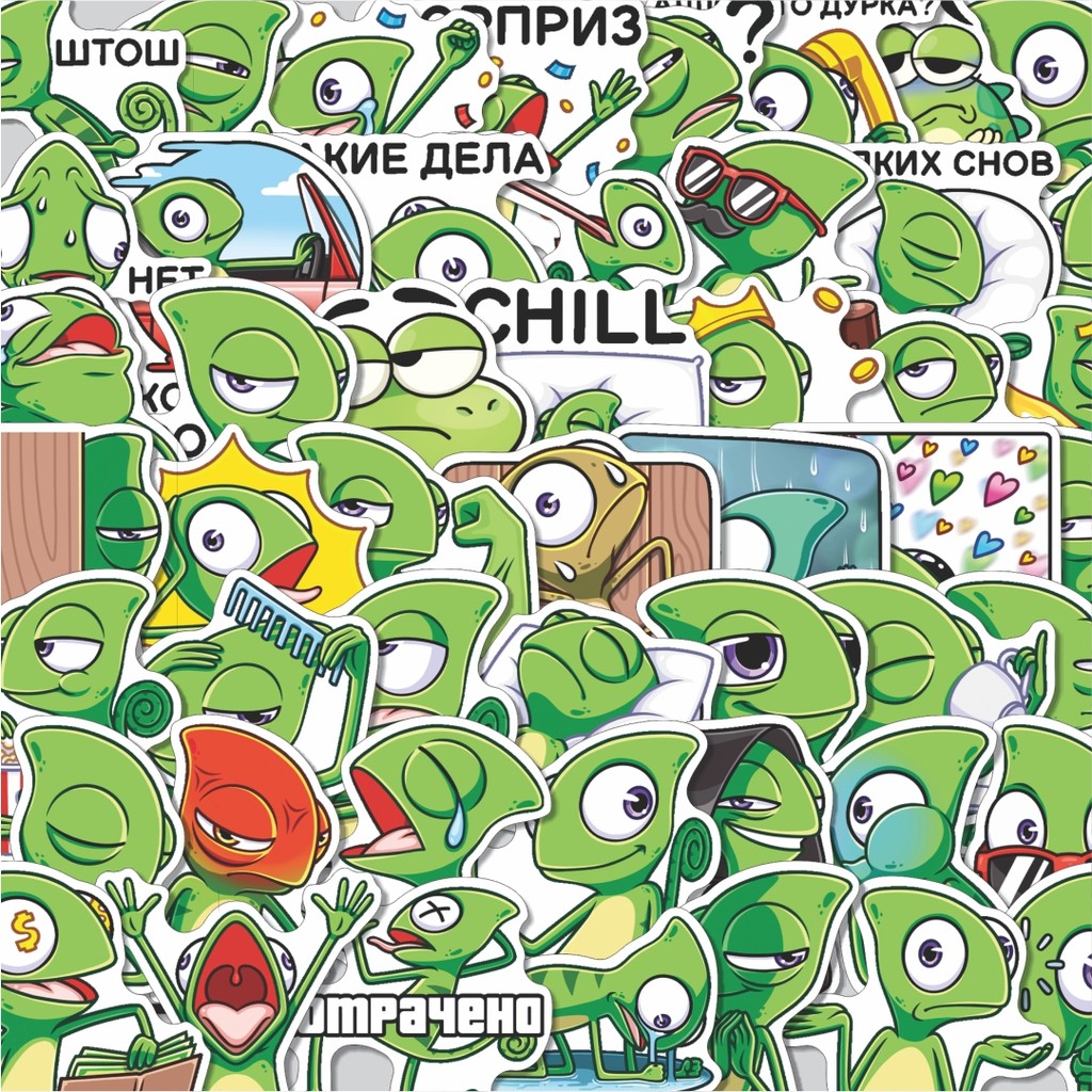 

Stiker Cutting Pack Stiker Animal Cute Pepe the Frog [Katak] Isi 100Pcs Series Aesthetic Lucu Keren Untuk Koper Bahan Vynil