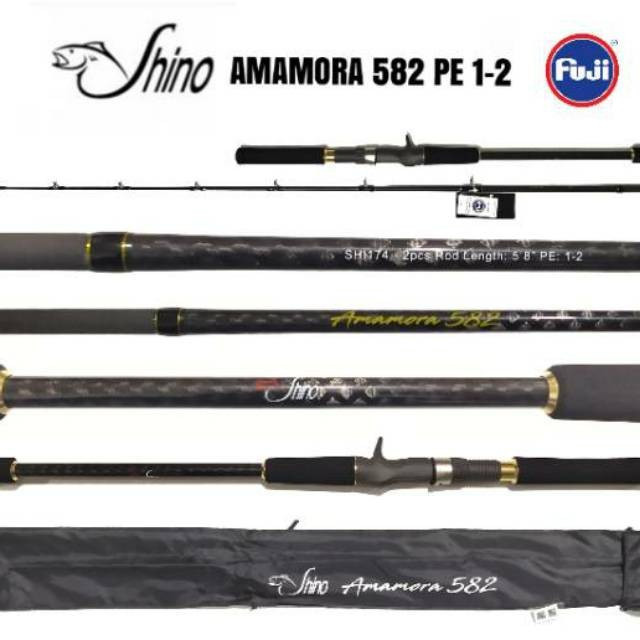 Rod OH / OVERHEAD JIGGING SHINO AMAMORA 582 / 174cm (Line Test PE.1-2)