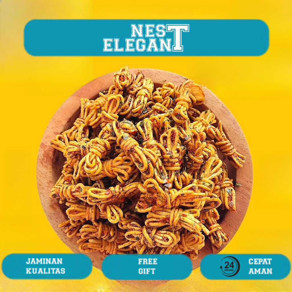 

500GRAM MIE GULUNG CETAR DAUN JERUK