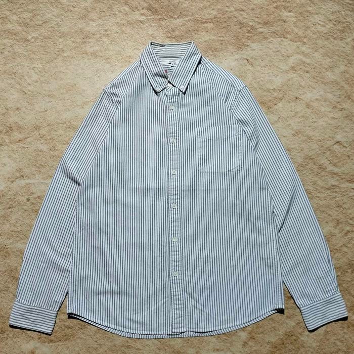 kemeja pria panjang salur TOPTEN kemeja panjang pria motif garis garis murah bagus size M