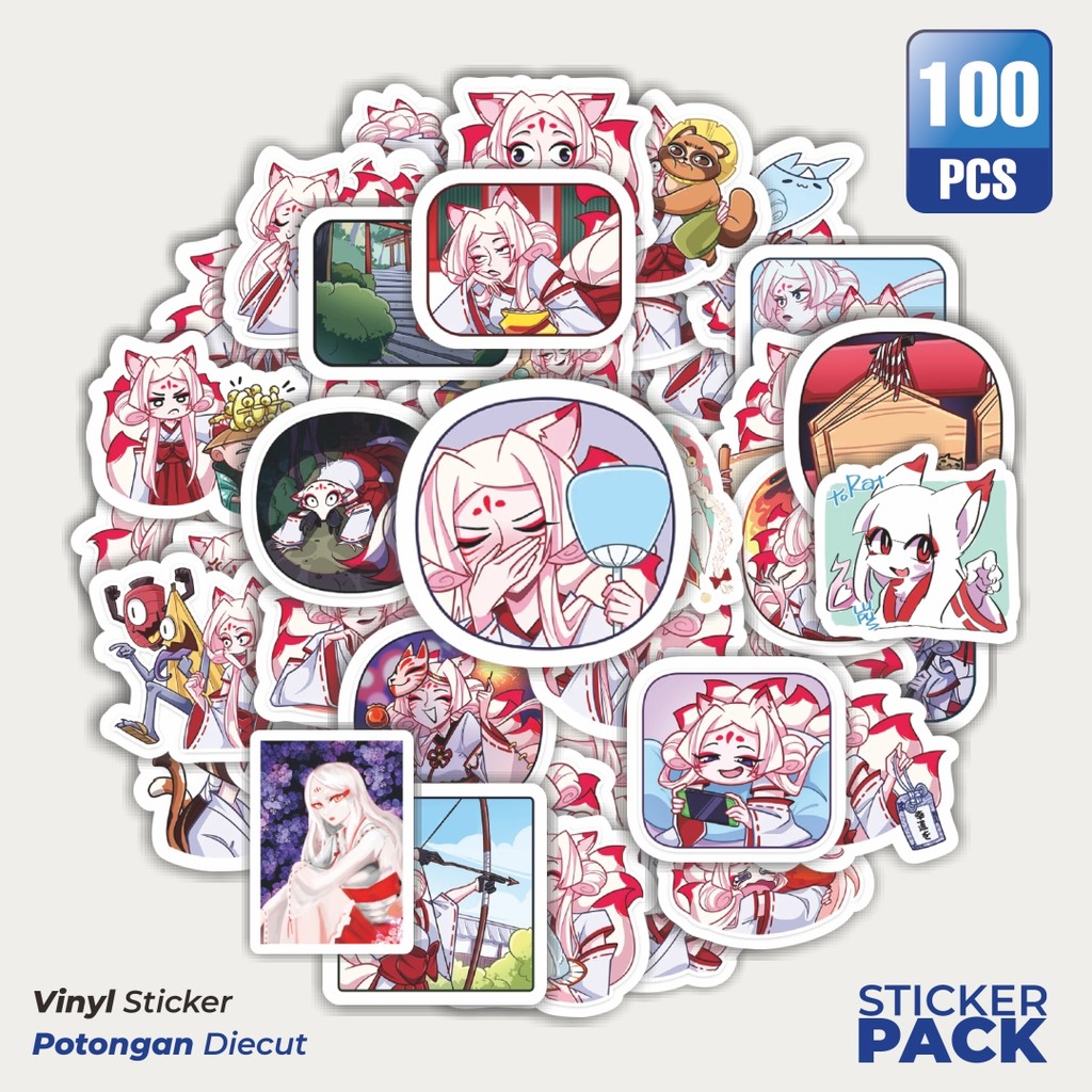 

Terbaru! 50 pcs Stiker Kartun Funny Kumiko Fox Dekorasi Lucu Kreatif untuk Notebook, Skateboard, HP