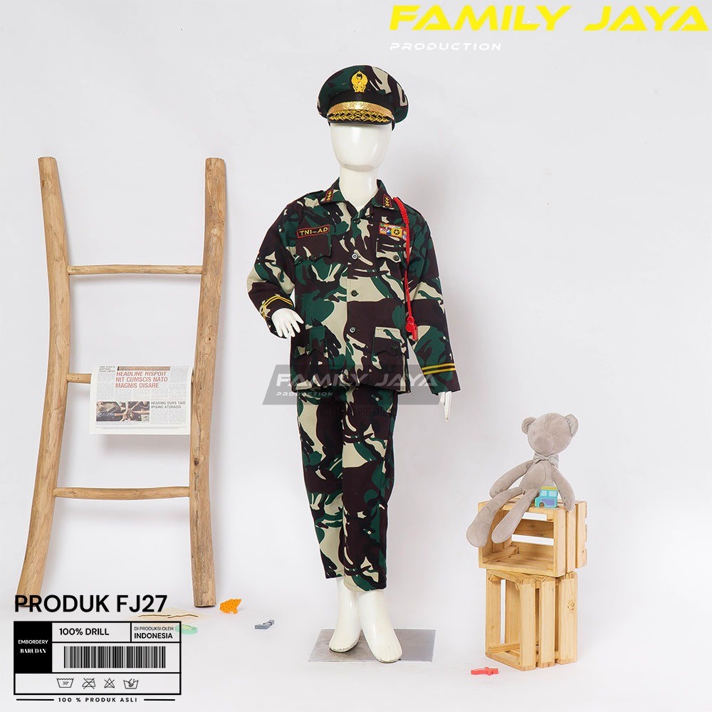 JOVSHOP (SATU SET TERMURAH) BAJU SERAGAM TNI AD ANAK/BAJU PROFESI ANAK/ BAJU TNI AD ANAK/BAJU KARNAV