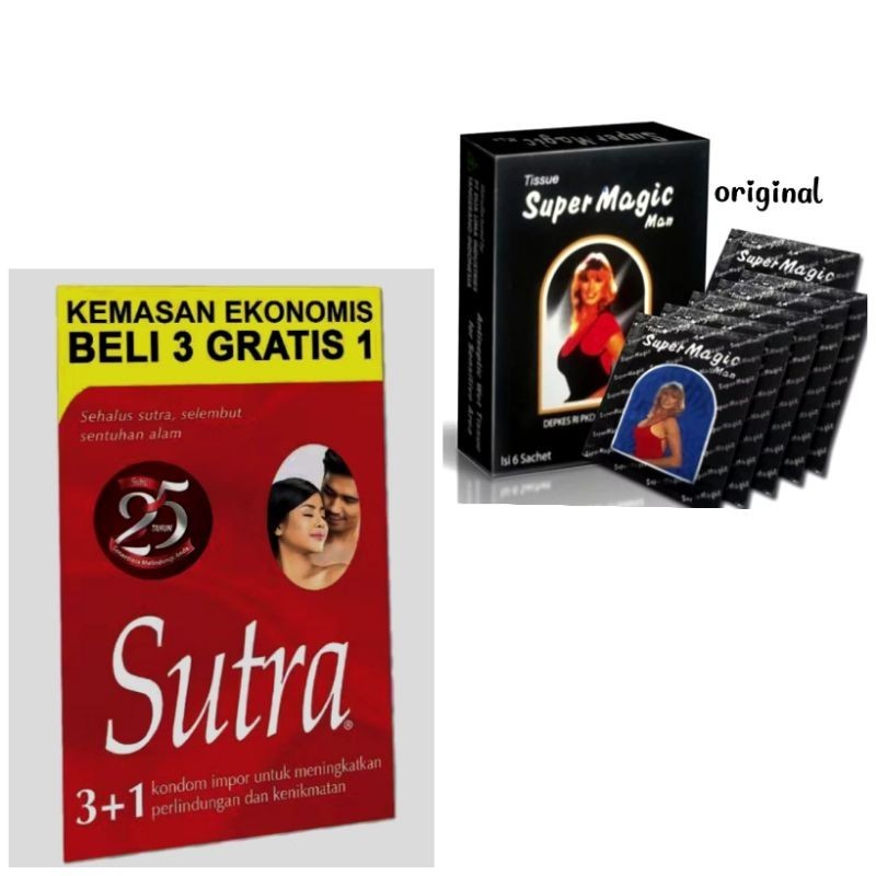 NEW ( PRIVASI AMAN ) PAKET TISU MAGIC DAN SUTRA ISI 3 OBAT KUAT ORIGINAL asli