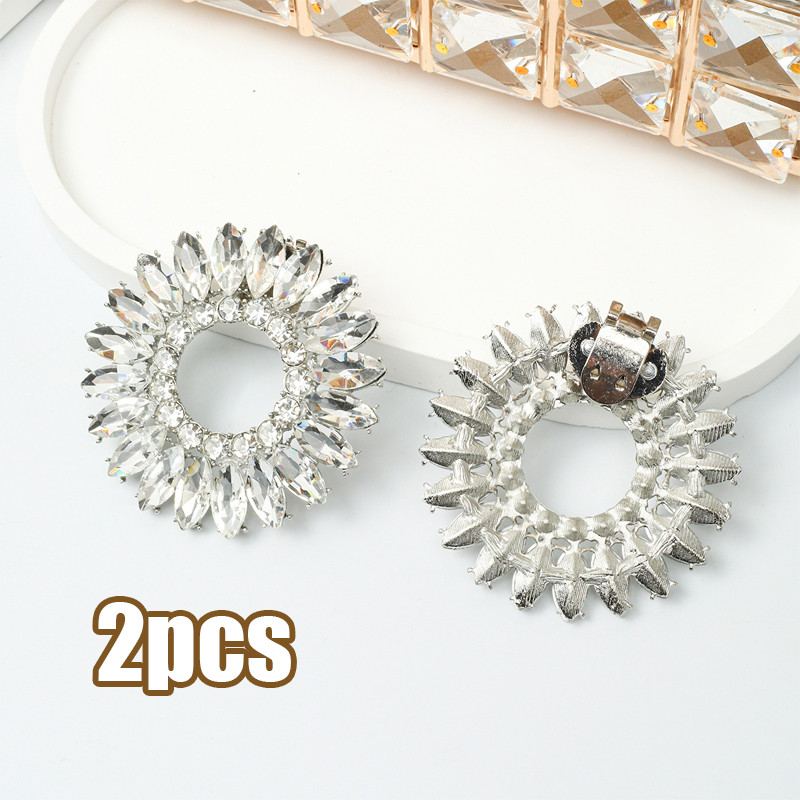 2Pcs Shoe Clip Accessories Hiasan Aksesoris Sepatu Jepit Permata Klip Bisa Hiasan Sepatu Wanita Mewa