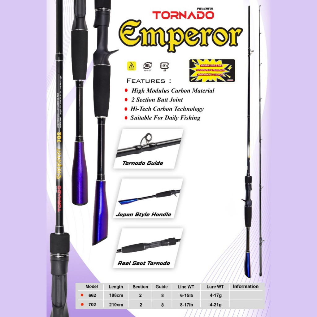 JORAN TORNADO EMPEROR 662 198CM DAN 702 210CM HOLLOW CARBON