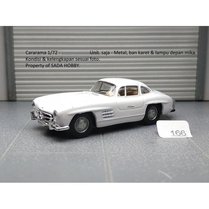 Diecast Cararama Hongwell 1/72 Mercedes Benz 300 SL Putih Unit Only