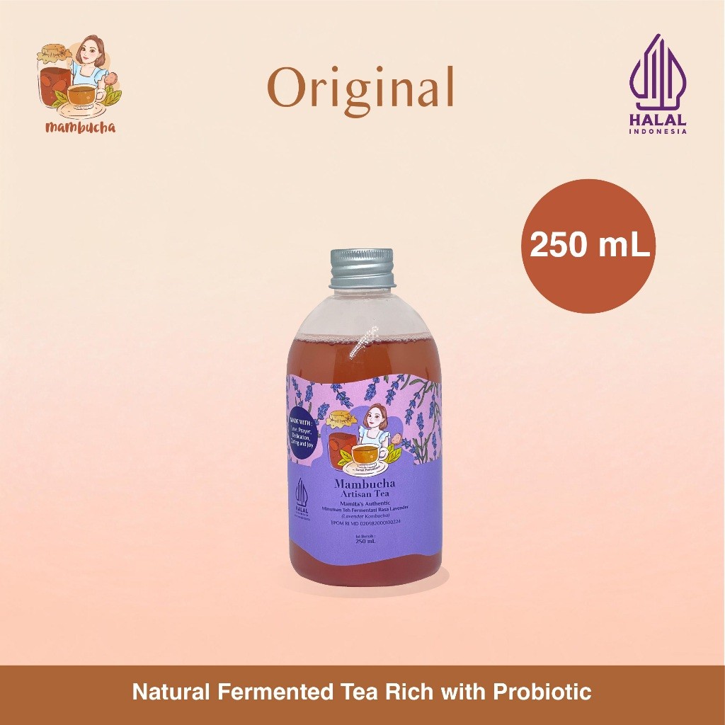 

Kombucha Teh Fermentasi Lavender Mambucha 250 ml