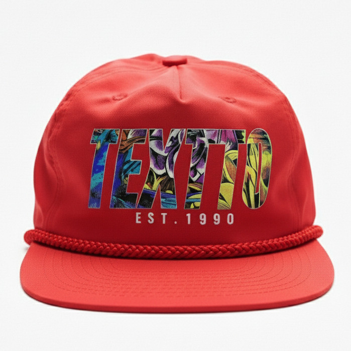 Topi Ropehat TEXTTO Merah Stry Pria Dewasa