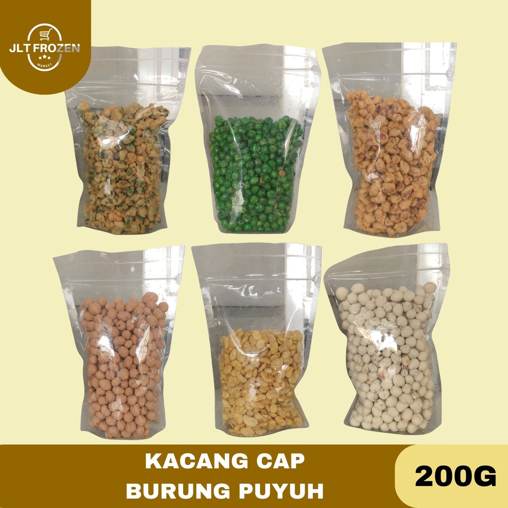 

Kacang Cap Burung Puyuh / Kacang kemasan Pouch 200g / Kacang Polong Tepung / Kacang Bandung / Kacang Sukro / Kacang Koro Asin / Kacang Polong / Kacang Telur