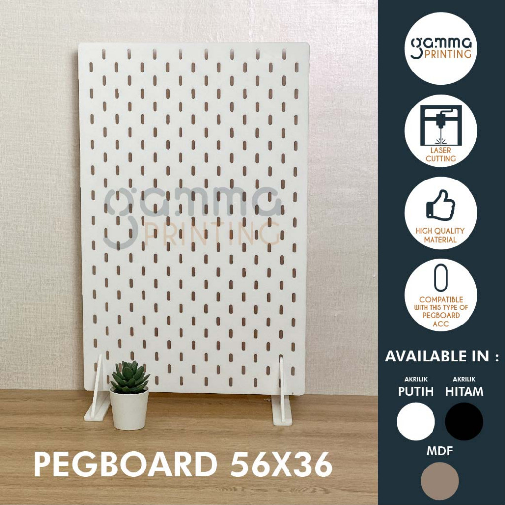 Pegboard Papan 56 x 36 CM SKDS Dinding