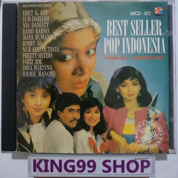 CD BEST SELLER POP INDONESIA JULI - DESEMBER 1982. nola tilaar vina panduwinata nia daniaty maya rum