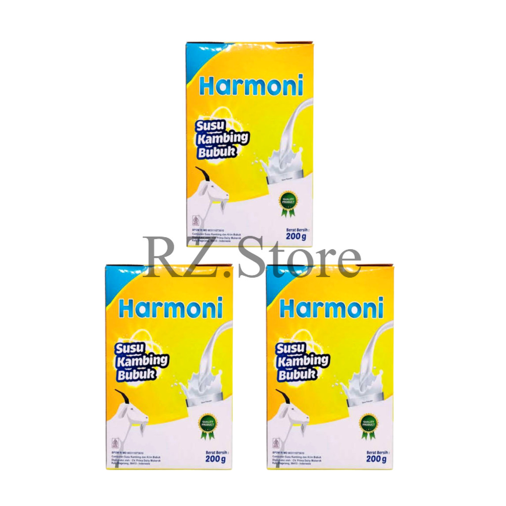 

3 BOX Susu Bubuk Etawa Harmoni 200 Gram – Susu Kambing Asli 100% Original BPOM