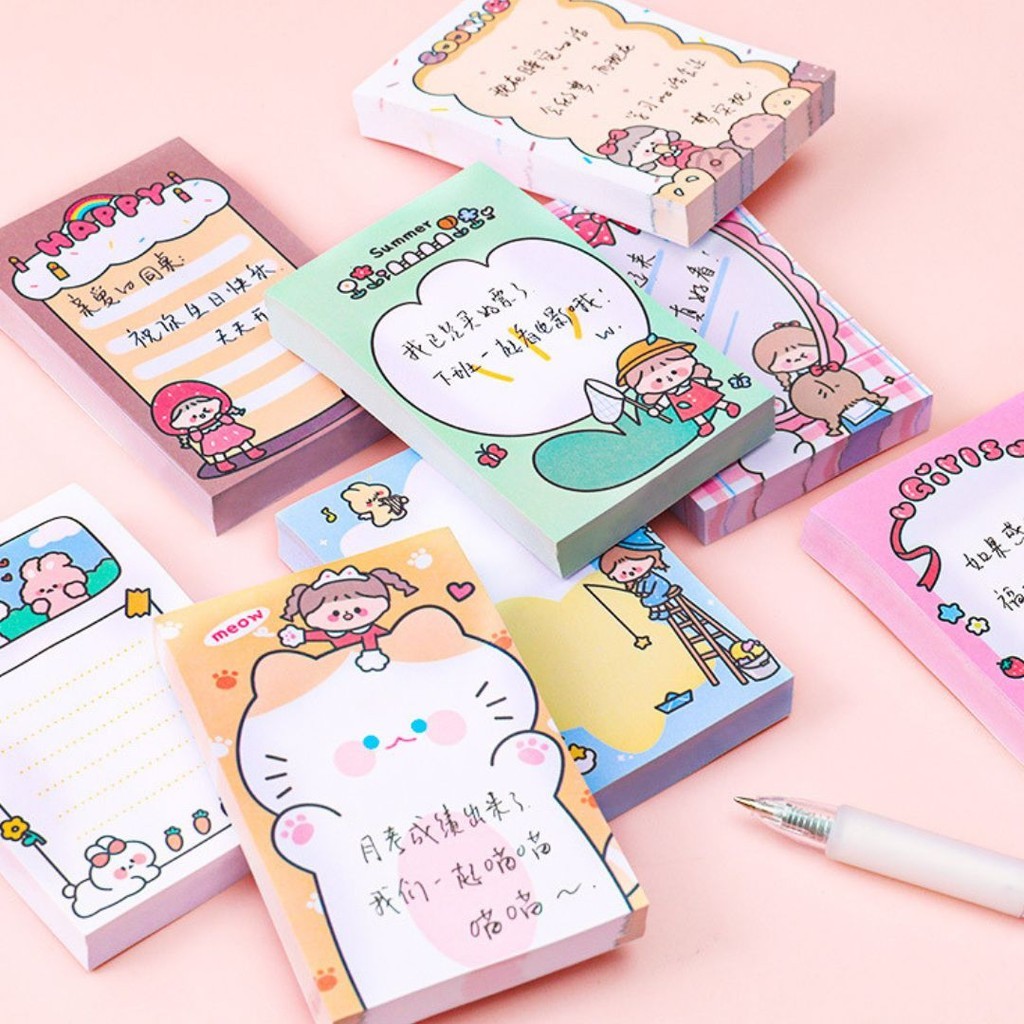 

-JOJU- CHARMING, CUTE AND HANDY / STICKY NOTES MOTIF ANAK ANJING / NOTES TEMPEL BENTUK ANIMAL MENGGEMASKAN